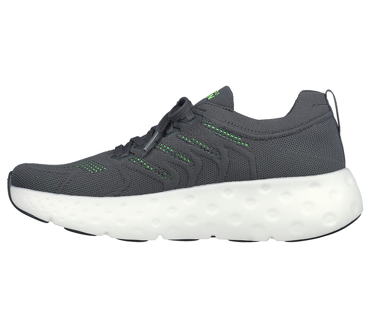 MAX CUSHIONING HYPER CRAZE, CHARCOAL/LIME Footwear Left View