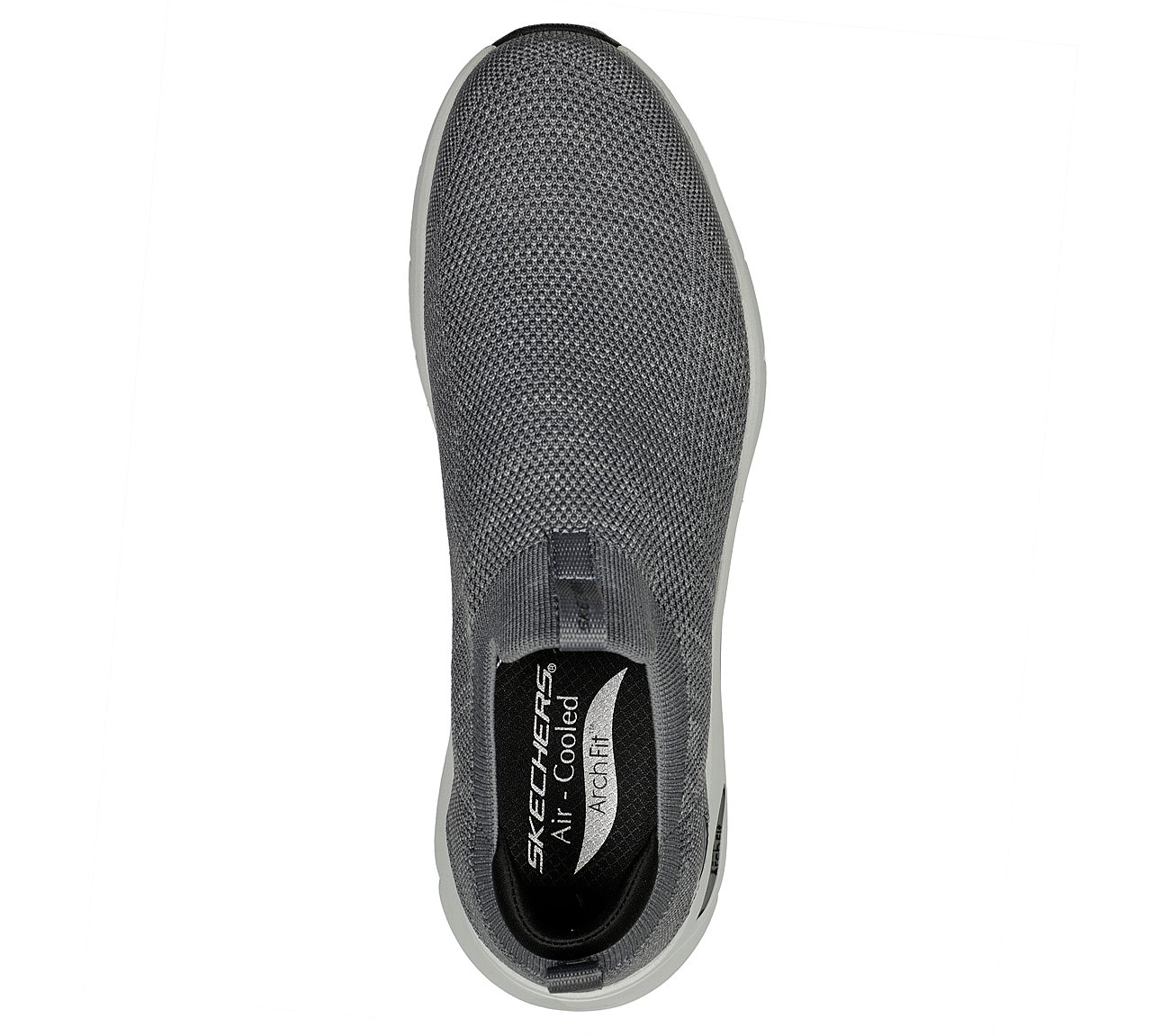 SKECH-AIR ARCH FIT, CCHARCOAL Footwear Top View