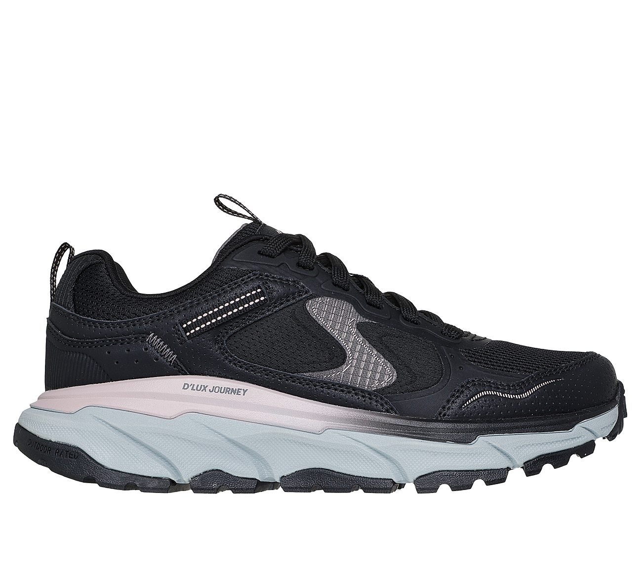 D'LUX JOURNEY, BLACK/ROSE GOLD Footwear Lateral View