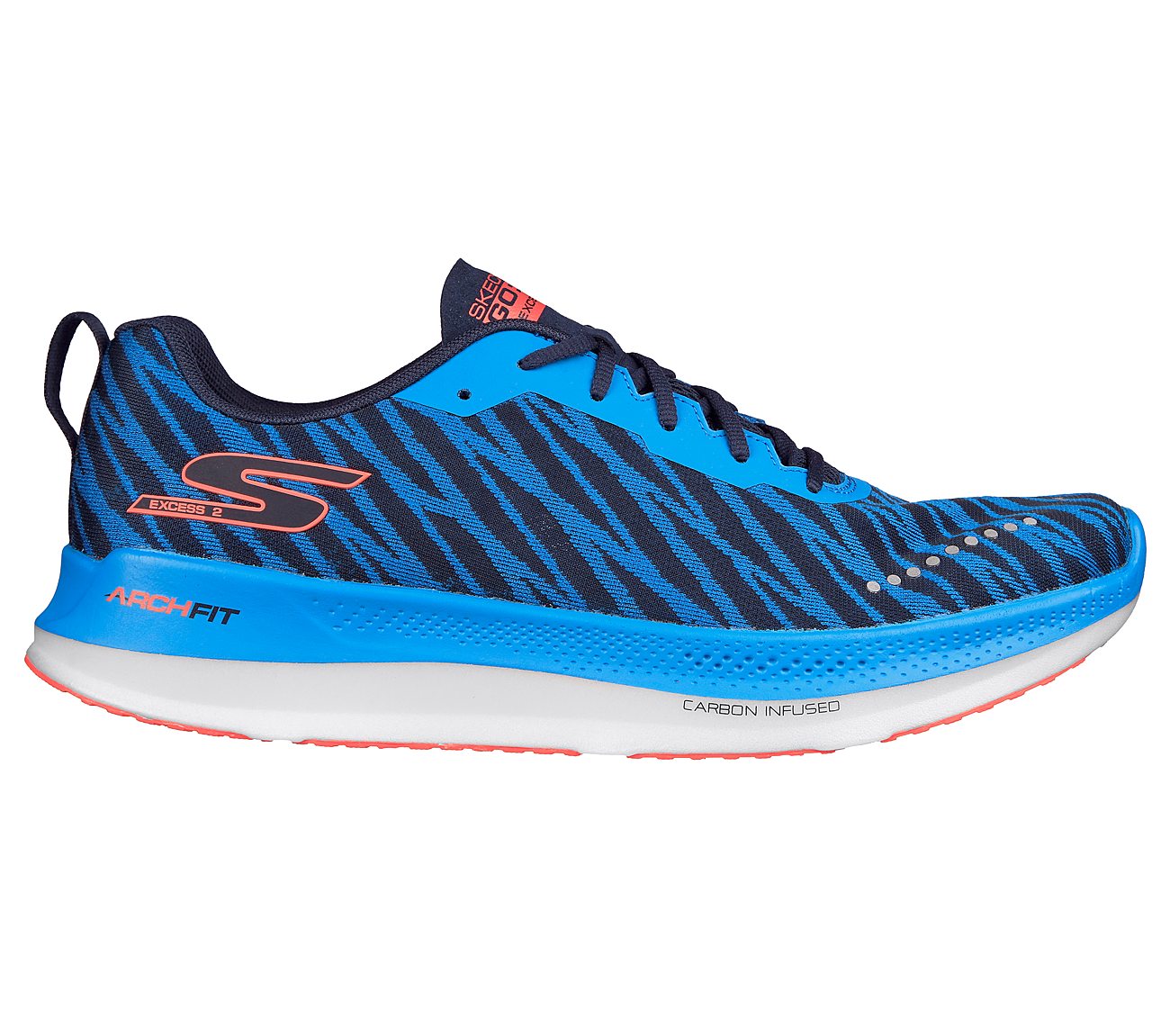 GO RUN RAZOR EXCESS 2, BLUE/NAVY Footwear Right View