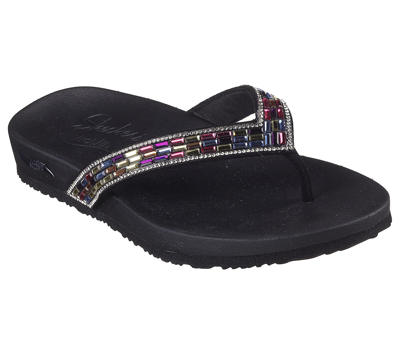 ARCH FIT MEDITATION, BLACK/MULTI Footwear Lateral View