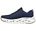 GO RUN SWIRL TECH, NAVY/RED Footwear Left View