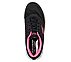 GO WALK ARCH FIT-TRUE VISION, BLACK/PINK Footwear Top View