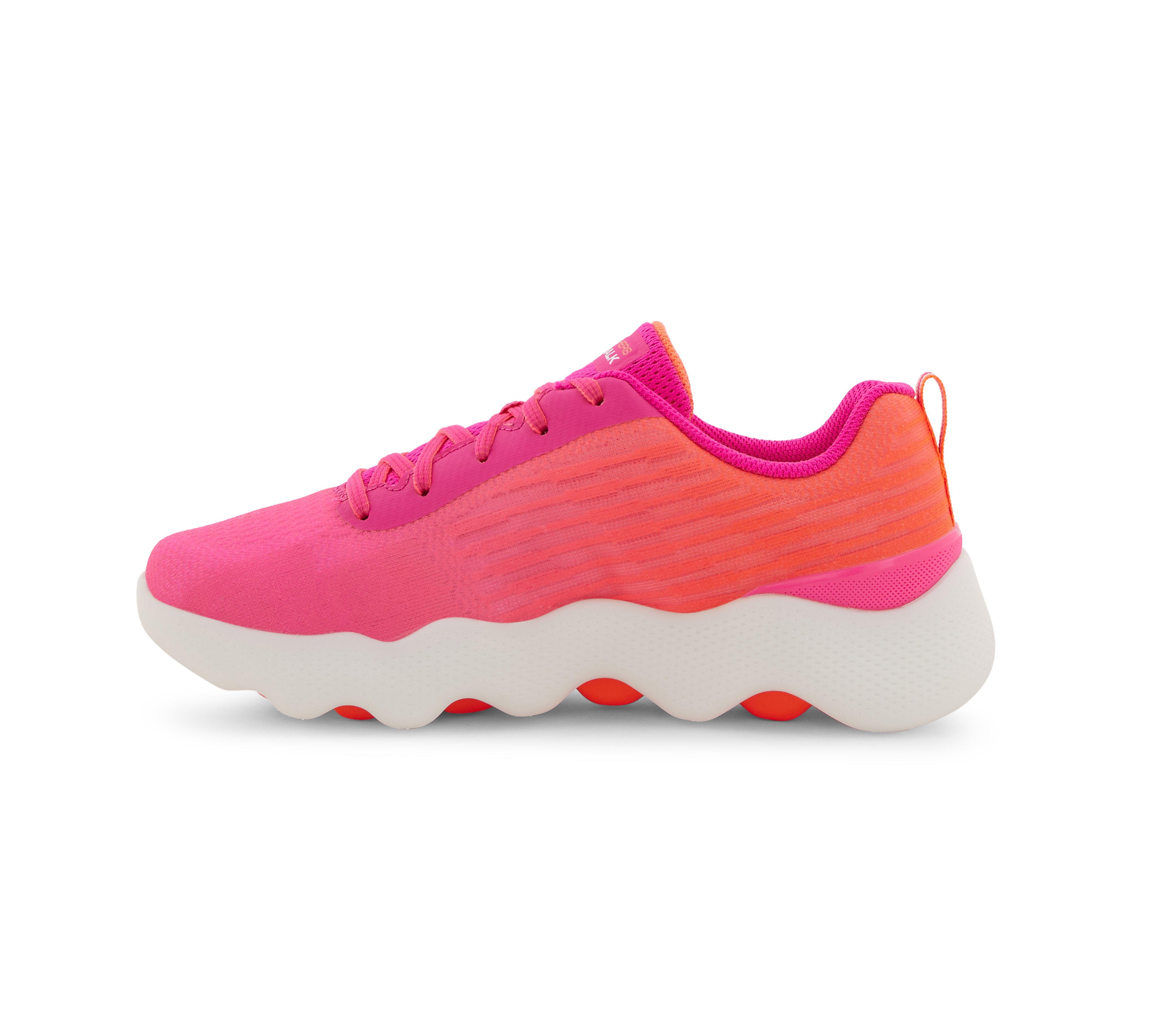 GO WALK MASSAGE FIT, PINK/ORANGE Footwear Left View