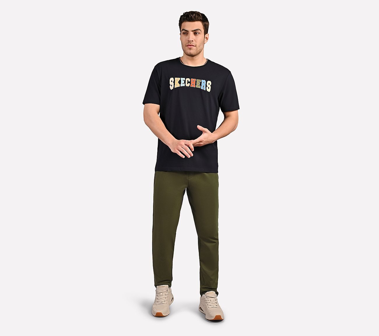 ACTIVE WOVEN PANT, BROWN OLIVE Apparel Right View