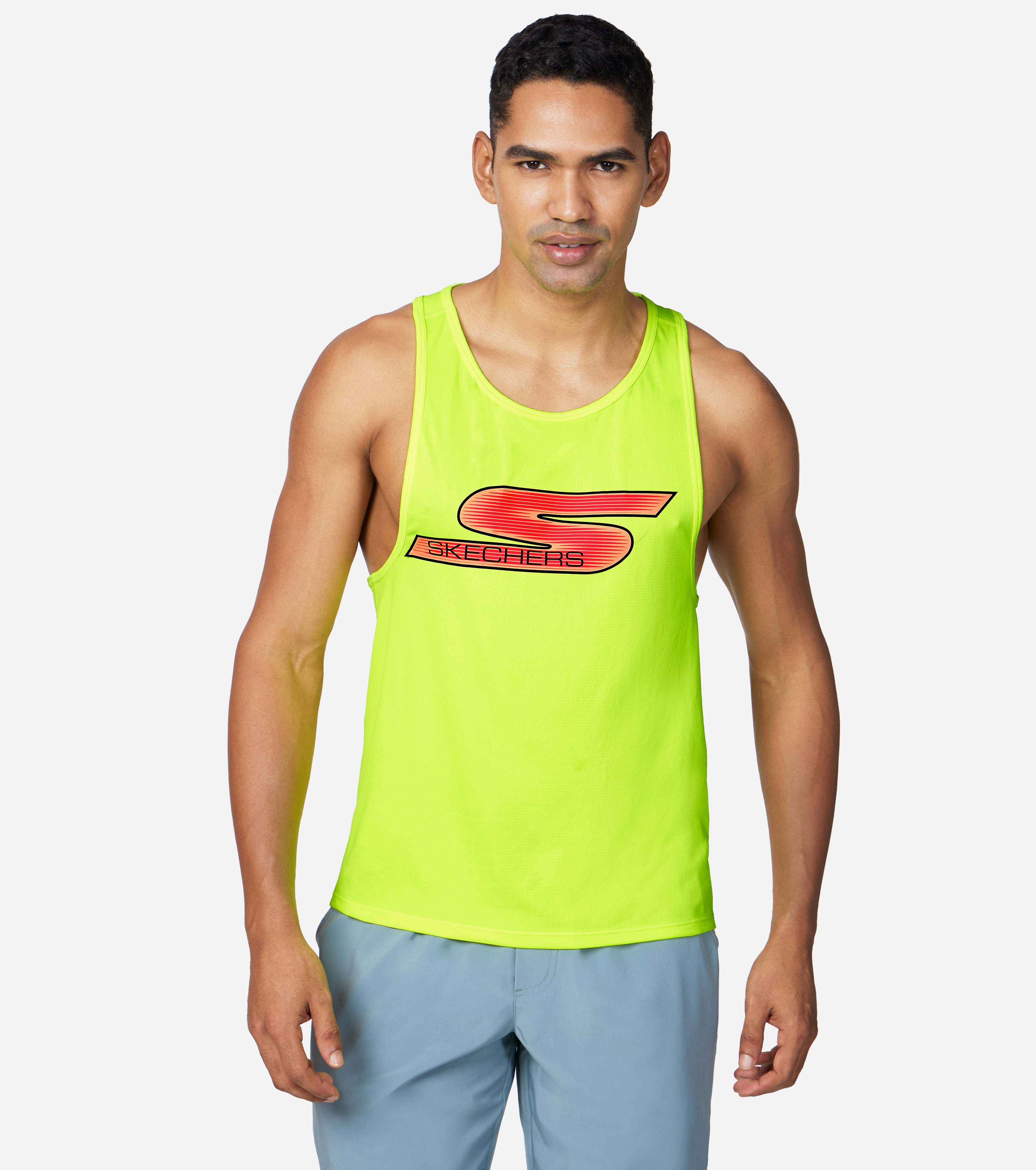 GORUN RAZOR SINGLET, YELLOW Apparels Lateral View