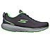 GO RUN PURE 3, CHARCOAL/LIME Footwear Lateral View