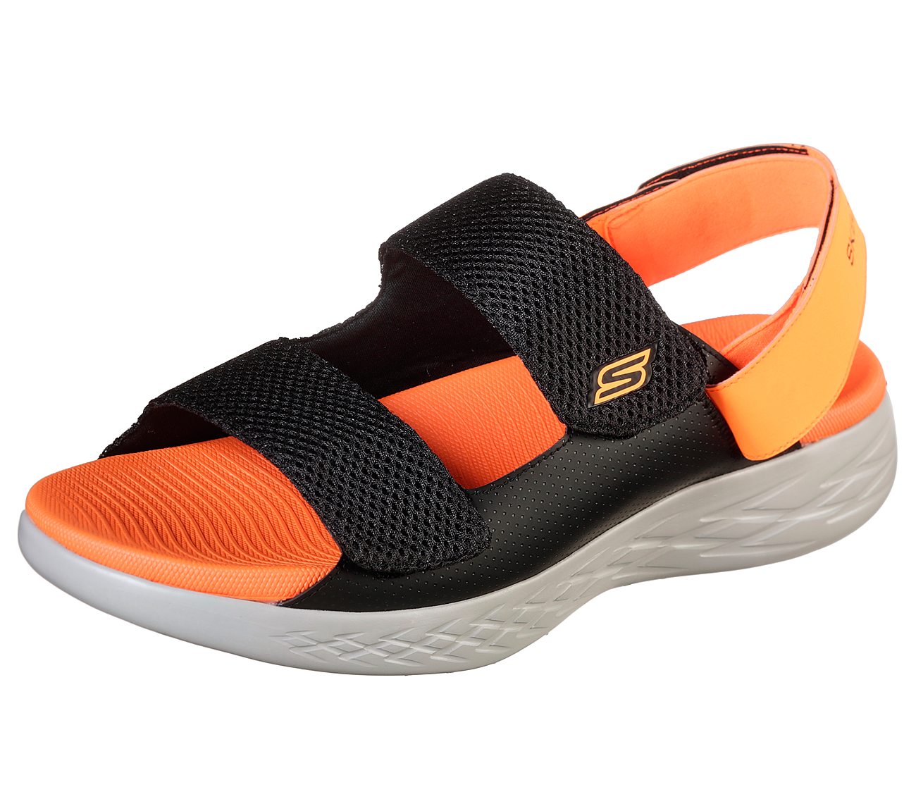 ON-THE-GO 600 - VIRTUOUS, BLACK/ORANGE Footwear Lateral View