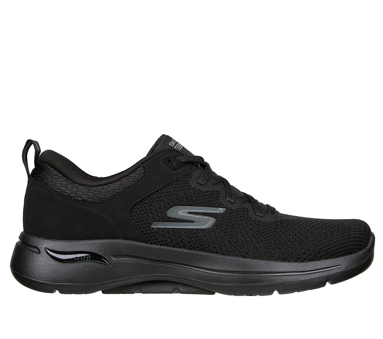 Skechers Black Walk Arch Fit Clinton Mens Lace Up Shoes Style ID: 216254 | India