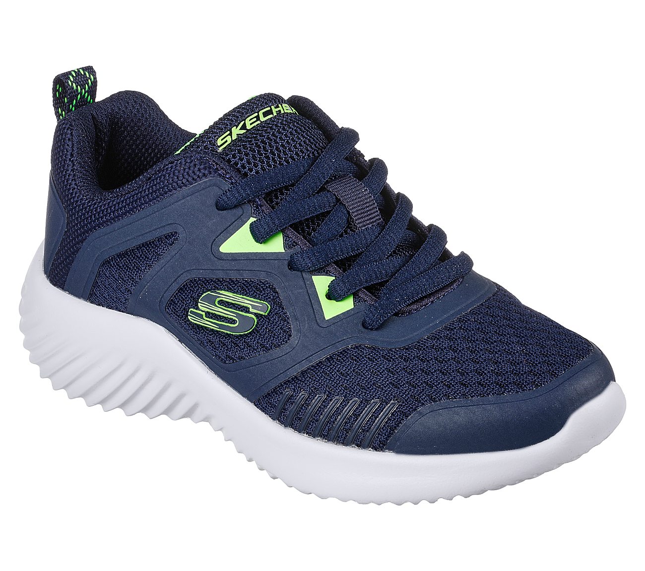 BOUNDER, NAVY/LIME Footwear Right View