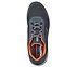 GO WALK ARCH FIT-IDYLLIC, CHARCOAL/ORANGE Footwear Top View