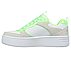 COURT HIGH - GLITTER MIX, WHITE/LIME Footwear Left View