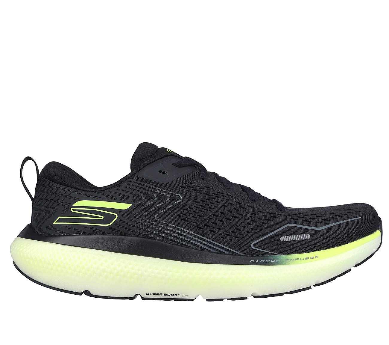 GO RUN RIDE 11, BLACK Footwear Lateral View