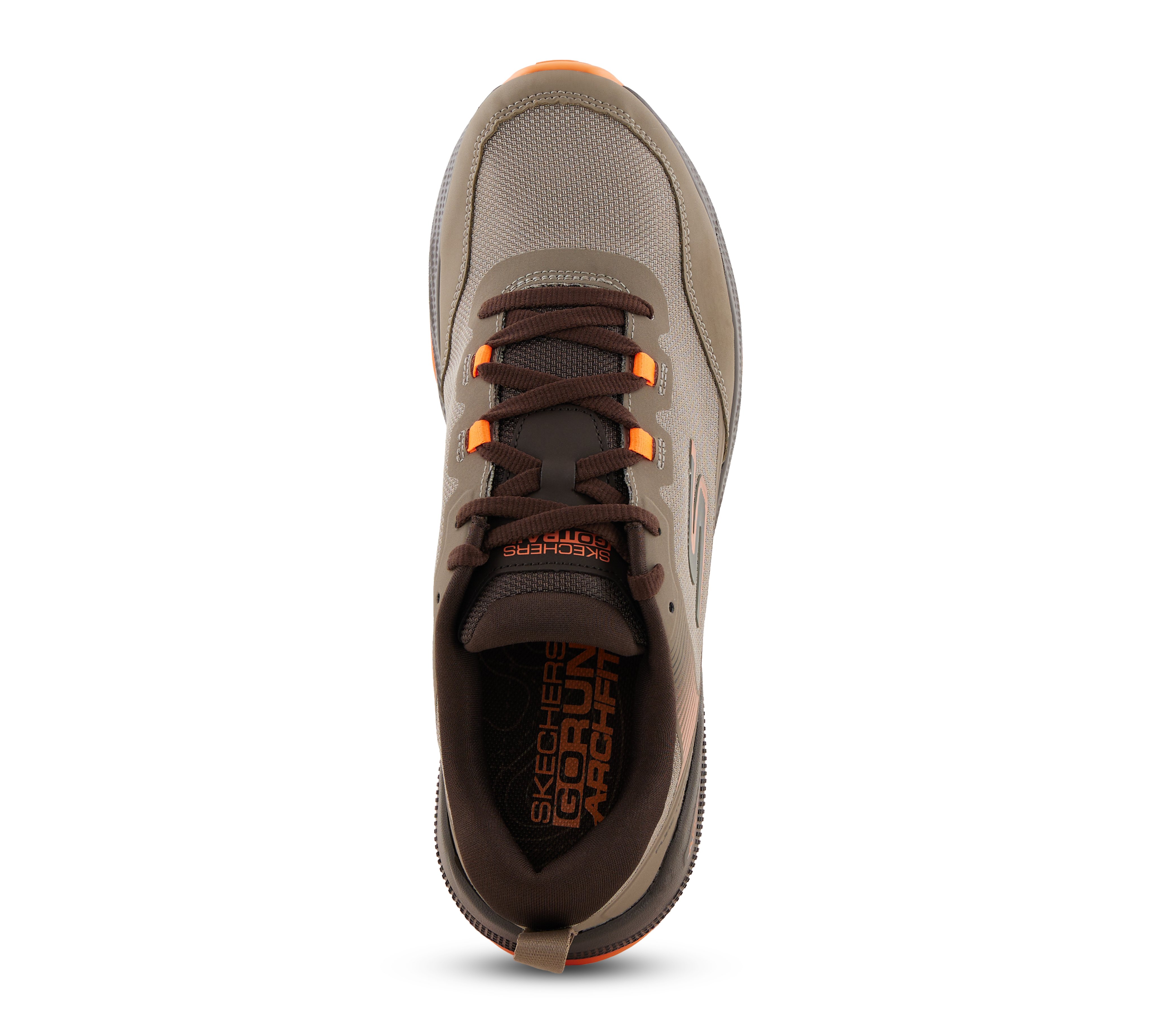 GO RUN PURE TRAIL 2 - VALLEY, BROWN/ORANGE Footwear Top View