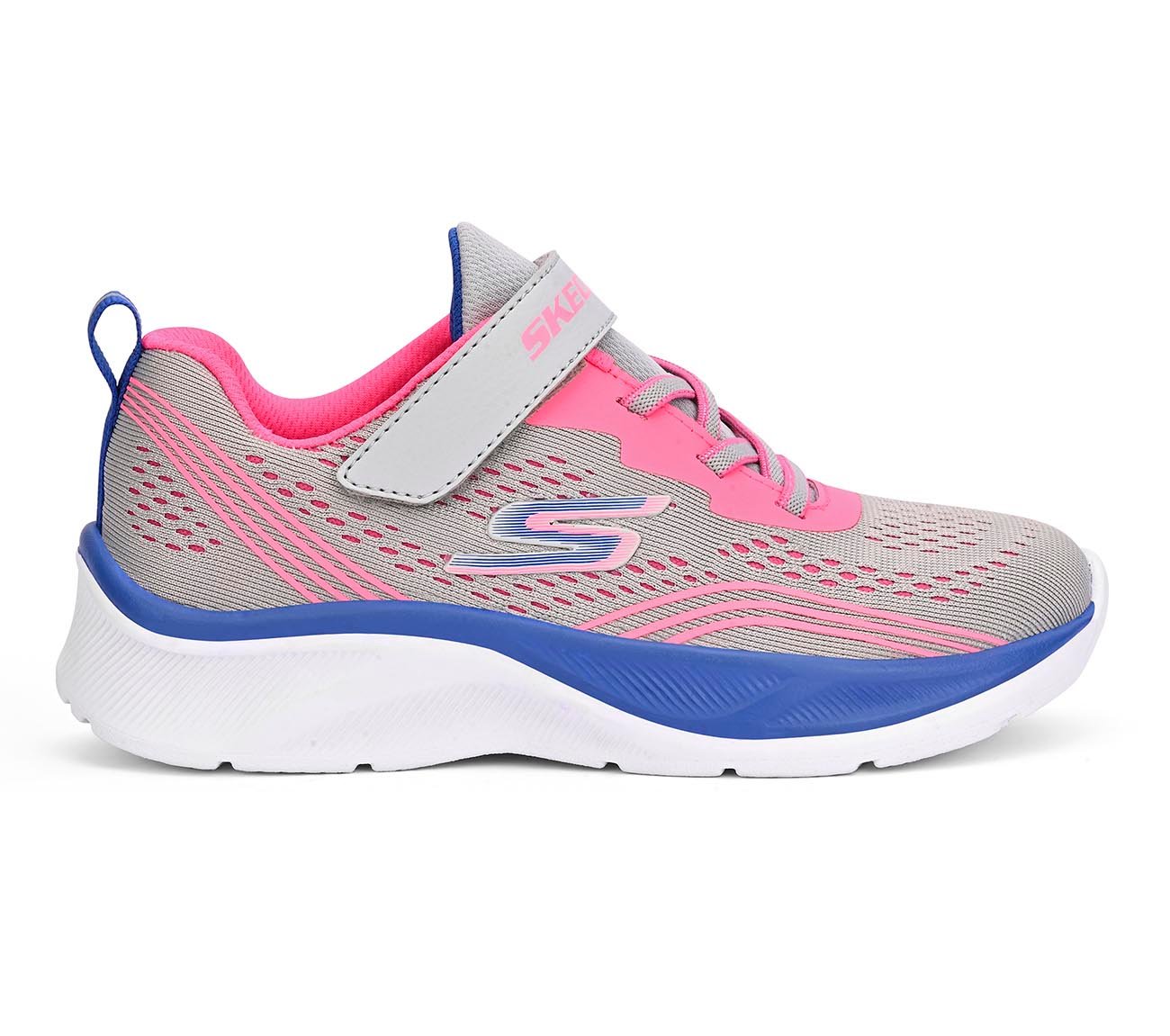 SKECHERS ELITE SPORT, CHARCOAL / MULTI Footwear Lateral View