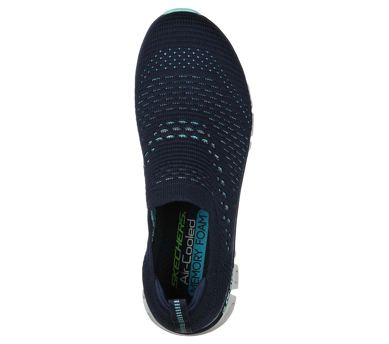 GLIDE-STEP - OH SO SOFT, NAVY/LIGHT BLUE Footwear Top View