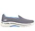 GO WALK ARCH FIT - GRATEFUL, GREY/BLUE Footwear Lateral View