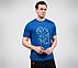 CORE VARSITY DOODLE TEE, BLACK/SILVER/ROYAL