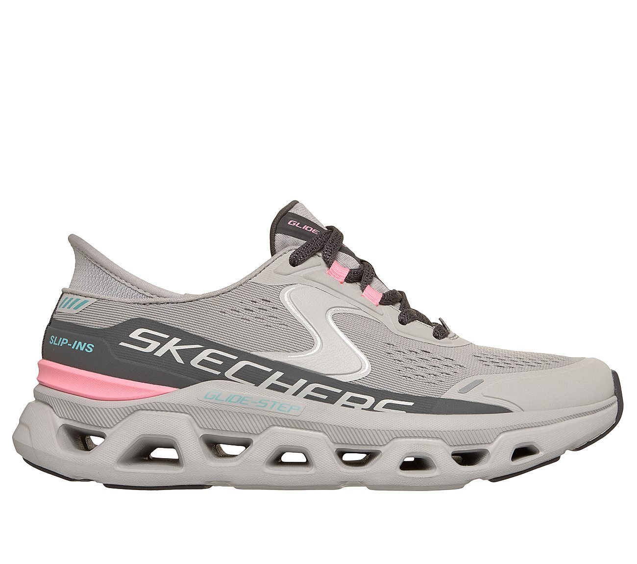 GLIDE - STEP ALTUS, GRAY/PINK Footwear Lateral View