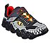 SKECH-O-SAURUS LIGHTS-DINO-TR, CHARCOAL/RED Footwear Right View