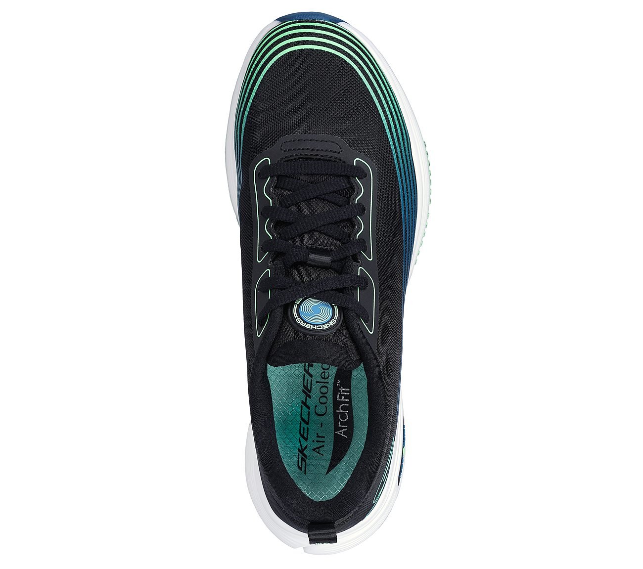 GO WALK SPEED WALKER, BLACK/LIME Footwear Top View