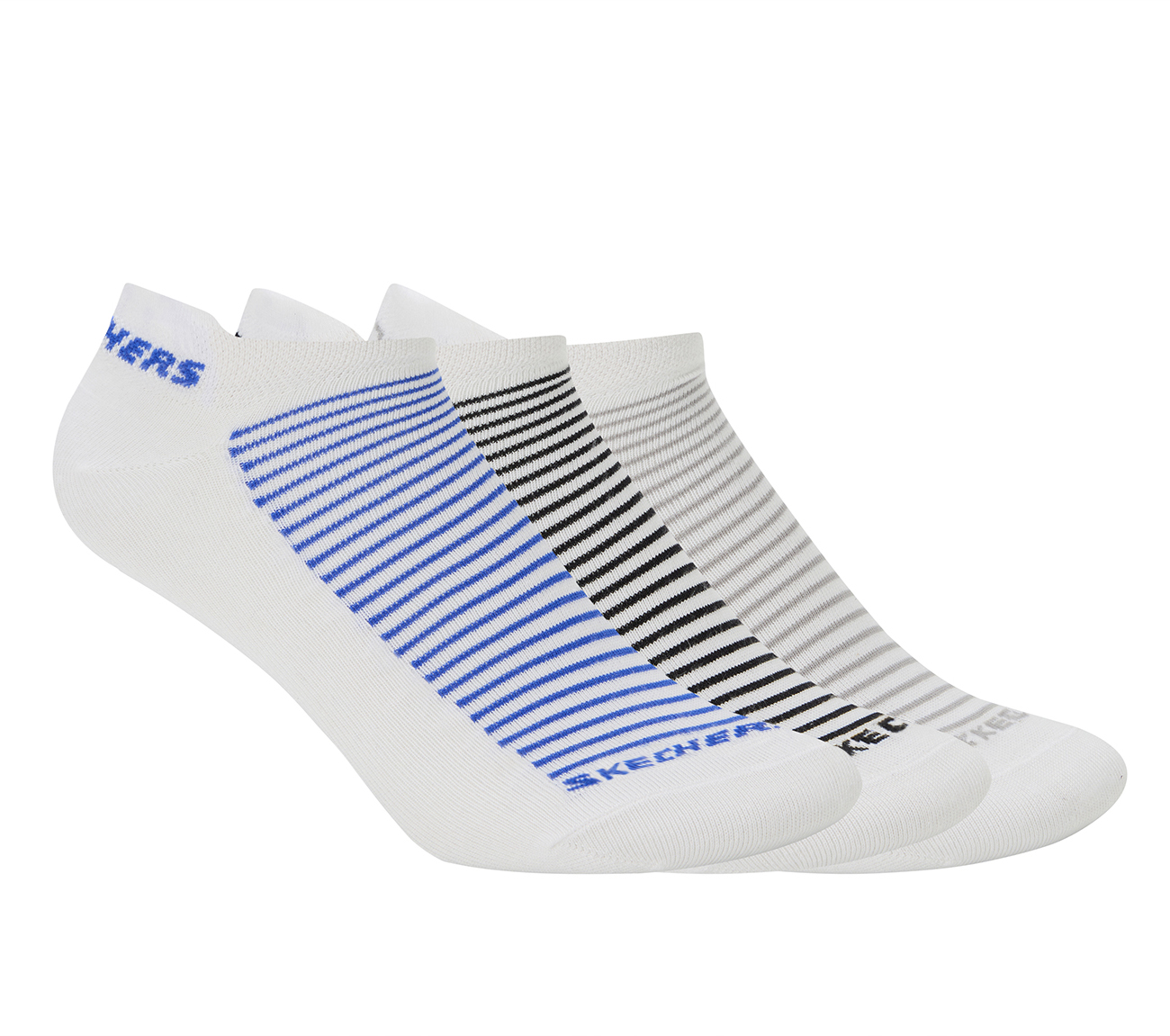 3PK MENS NON TERRY LOW CUT, WHITE Accessories Lateral View