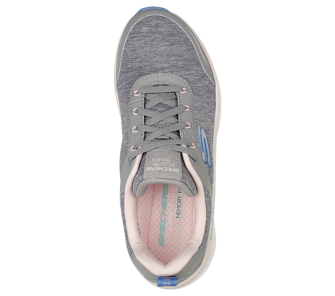 D'LUX WALKER-COOL GROOVE, GREY/PINK Footwear Top View