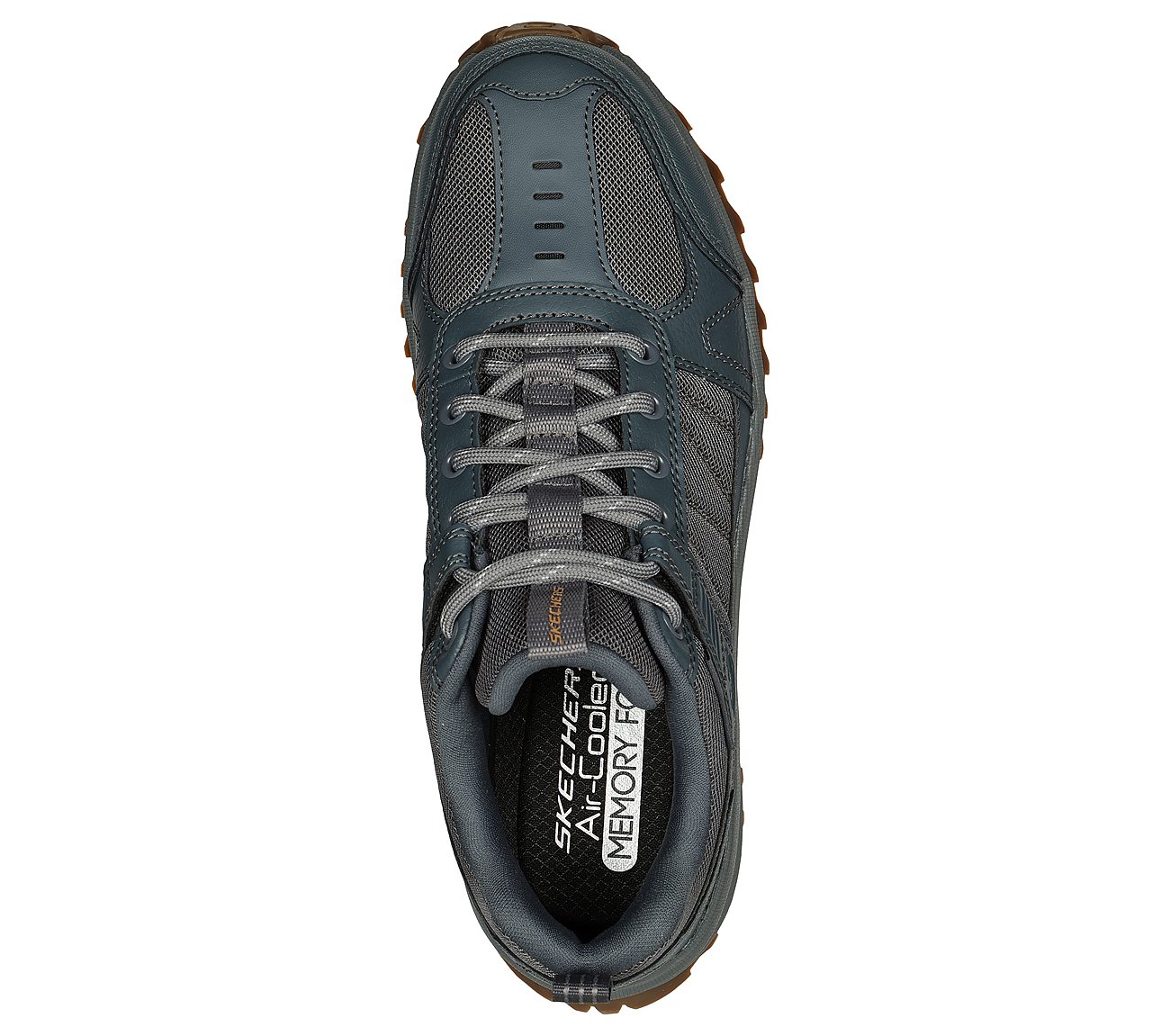 SKECHERS BIONIC TRAIL, CCHARCOAL Footwear Top View