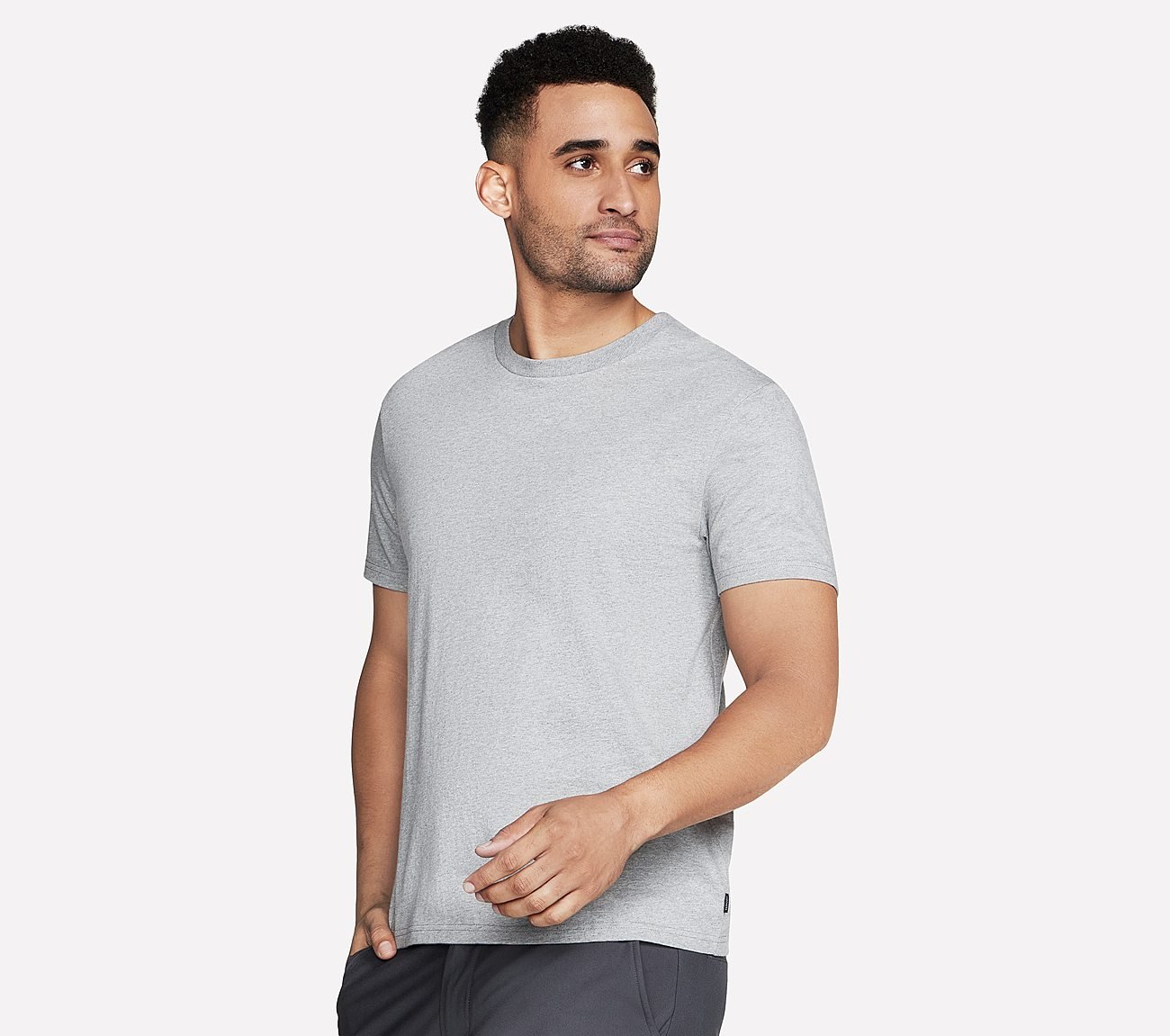 SKECHJERSEY MAX SS TEE, LIGHT GREY Apparels Bottom View