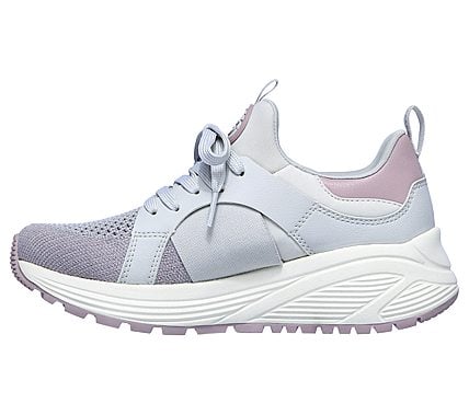 BOBS SPARROW 2.0-METRO DAISY, GREY/MAUVE Footwear Left View