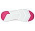 GO RUN ELEVATE, WHITE/PINK Footwear Bottom View