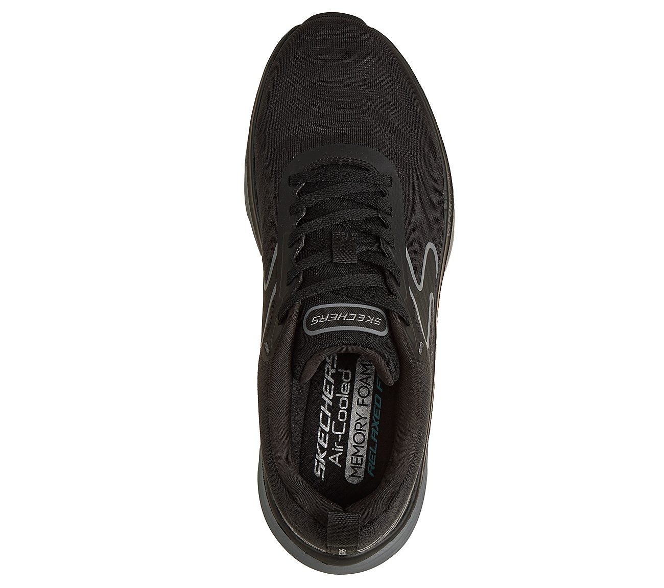 D'LUX VAPOR - GALLOR, BLACK/CHARCOAL Footwear Top View