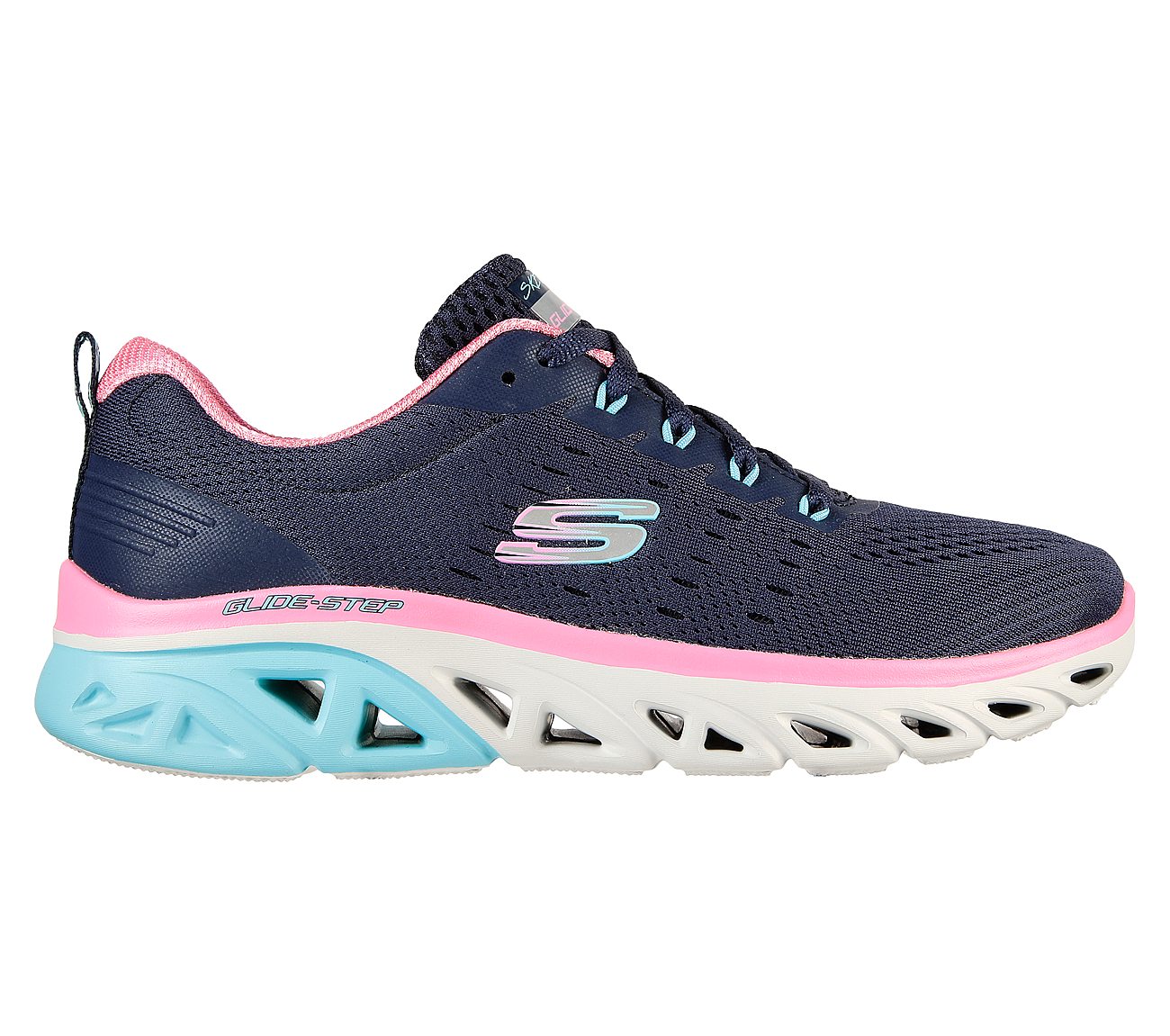 GLIDE-STEP SPORT-NEW APPEAL, NAVY/MULTI Footwear Lateral View