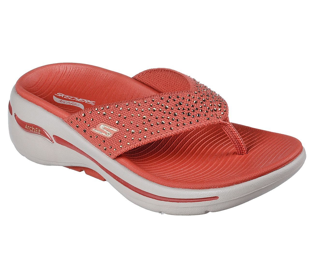 GO WALK ARCH FIT SANDAL - DAZ, RRUST Footwear Lateral View