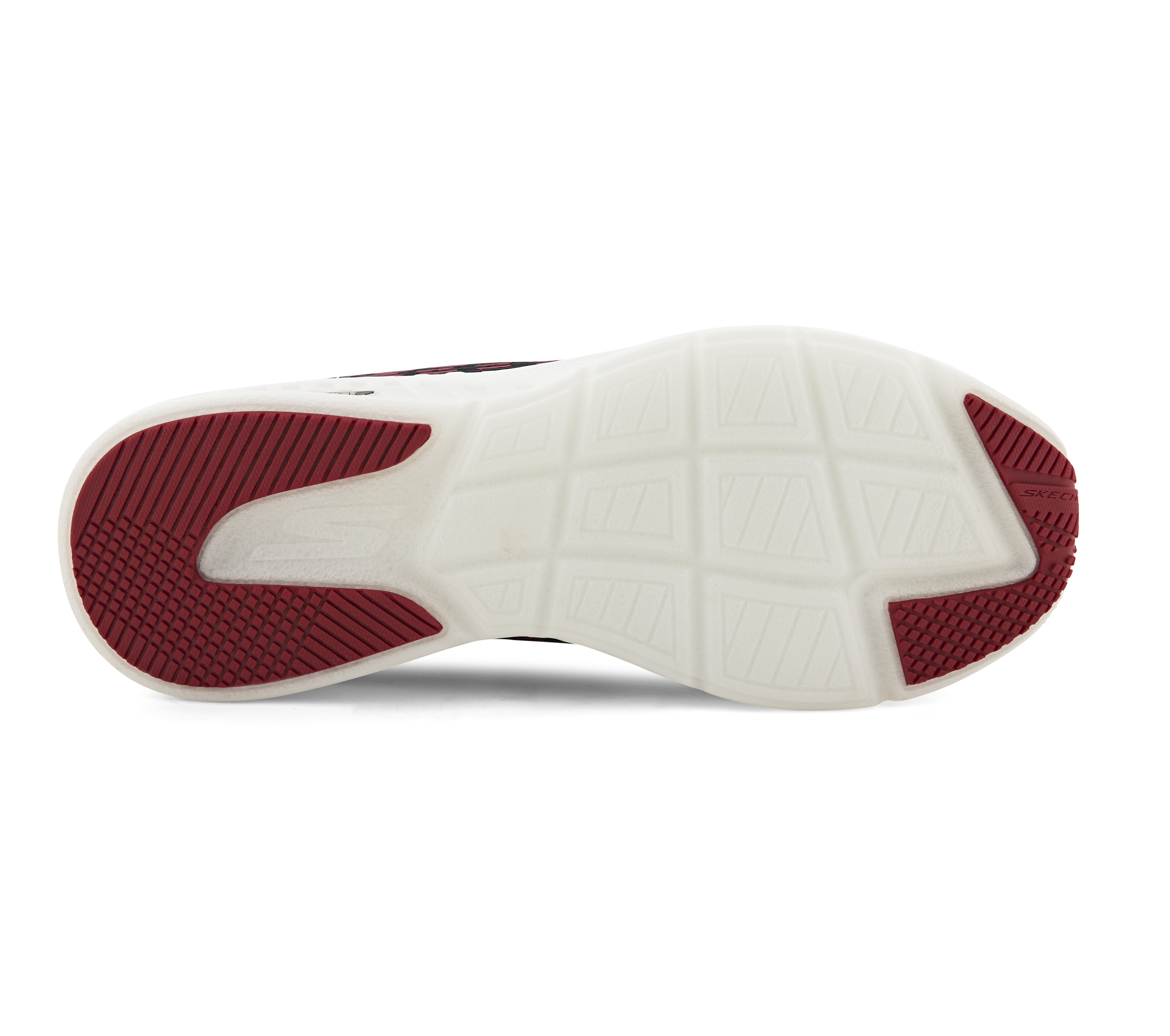 GO RUN HYPER BURST - HAPTIC R, BLACK/RED Footwear Bottom View
