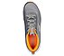 GO RUN SWIRL TECH, CHARCOAL/ORANGE Footwear Top View