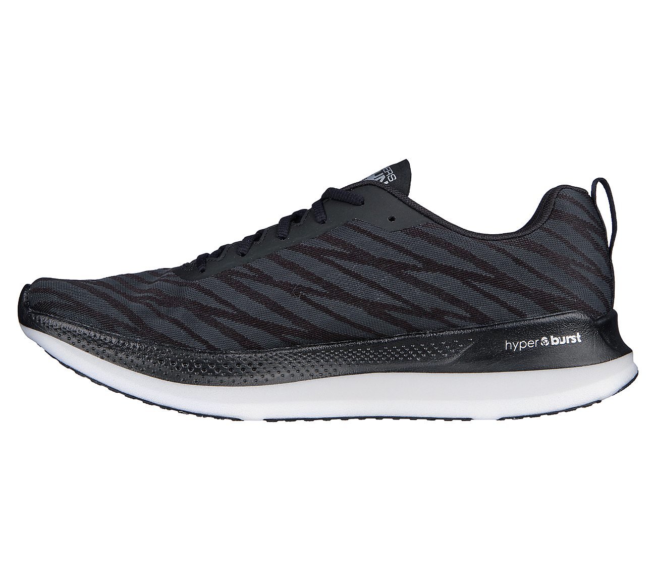 GO RUN RAZOR EXCESS 2, BLACK/WHITE Footwear Left View